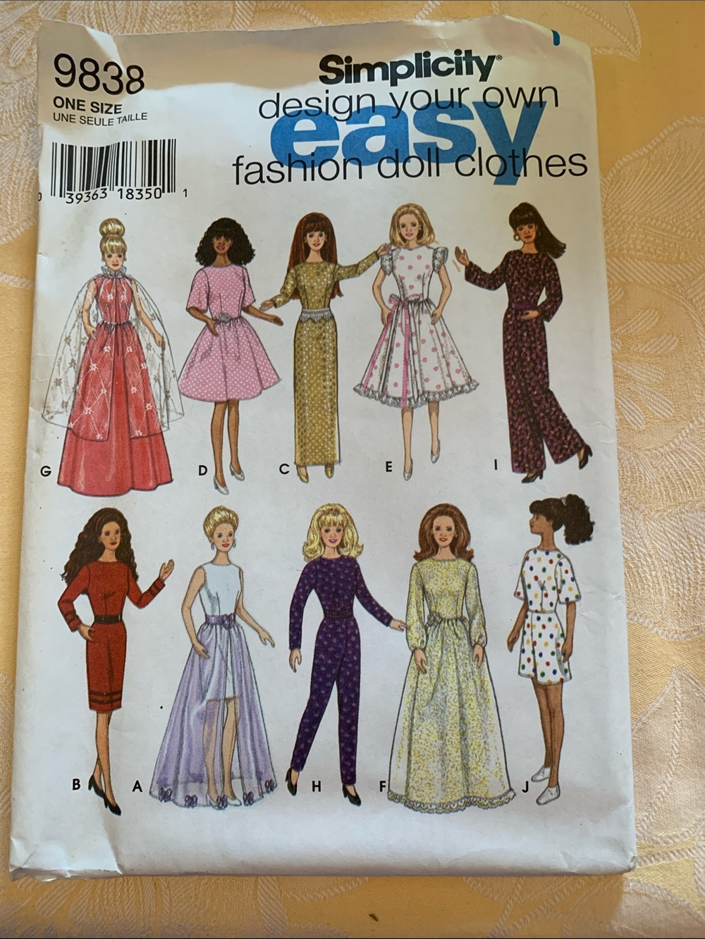 Simplicity DOLL (11 1/2” fashion ) patterns assortment